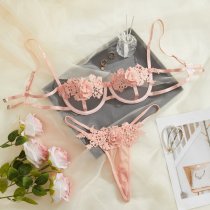 Euro-Style Lace Sexy See-Through Lingerie Set – Bold & Elegant Intimate Apparel for Women