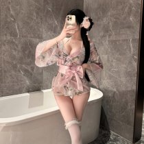 Feiniao Kuiyue Sexy Kimono Lingerie Set - No-Remove Seductive Sleepwear & Costume Outfit for Passionate Nights