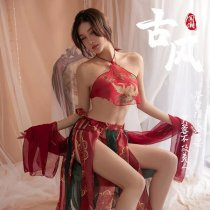 Fly Tian Princess Hanfu Lingerie - Chinese Ancient Style Cosplay Outfit with Seductive Bodice & Silk Sleepwear