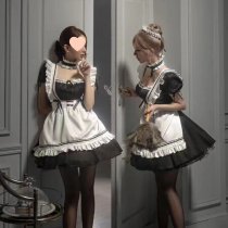 Halloween Maid Costume for Women - Sexy Cute Kawaii Dress Set, Plus Size Soft Girly Outfit for Cosplay & Parties