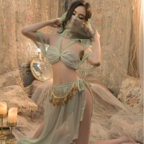 Hanfu Palace Style Outfit Set – Dunhuang-Inspired Chinese Ancient Costume with Lace & Exotic Elegance