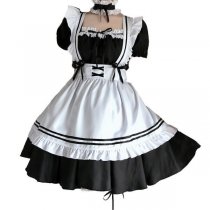 Japanese Maid Dress Cosplay Outfit - Cute Anime Lolita Student Dress for Women, Plus Size Kawaii Fashion
