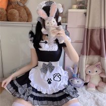 Japanese Maid Dress Cosplay Outfit - Sweet Cat Theme Lolita Dress for Girls & Anime Fans