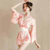 Japanese-Style Sexy Lingerie Set - Seductive Kimono Sleepwear & Robe for Women