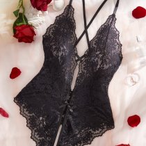 Luxury Lace Bodysuit for Women – Sheer Elegant Full-Lace Erotic Lingerie,European and American Style
