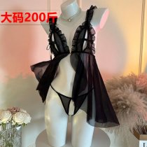 Luxury Lace Sleepwear for Women – Sheer Sexy Satin Slip Dress with Built-In Support, Summer Thin Sensual Nightgown