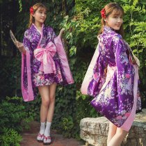 Lolita Dress Anime Cosplay Outfit - Japanese Cherry Blossom Kimono Style Maid Costume for Women