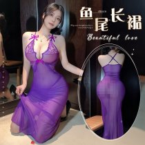 Manny Night Sexy Long Dress - Sheer Lace Bodycon Nightclub Outfit for Women, OL Style Party Dress