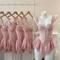 Machu Chu Sheer Maid Costume - Seductive Lingerie Set for Date Night, No-Remove Bedroom Outfit