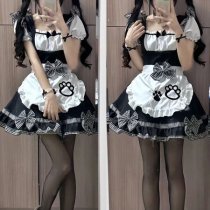 Maid Costume Cosplay Dress - Cute Cat Ear Lolita Outfit for Anime Girls & Soft Girl Aesthetic