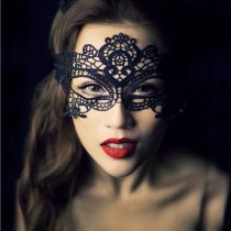 Nightclub Queen Lingerie Set - Lace Cut-Out Blindfold Mask & Princess Cat Costume for Parties & Role Play