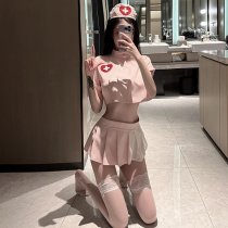 Oushilin Sweet Nurse Costume Set - Sexy Uniform Lingerie Outfit for Role Play & Cosplay