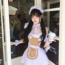 Plus Size Sexy Maid Costume - Flirty Chef Outfit with Ruffled Hem, Sweet & Playful Servant Set