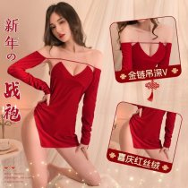 Pure Desire Velvet Lingerie Set - Retro Sexy New Year Outfit,Uniform-Inspired Seductive Costume