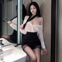 Pure & Playful Lingerie Sleep Set – Sexy Sheer Sleep Dress for Women, Flirty Bedroom Wear
