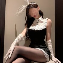 Pure & Seductive Lace Bodycon Bunny Costume - No-Remove Sexy Lingerie Set for Small Bust