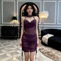 Pure & Seductive Lingerie Set - Modest Yet Sexy No-Remove Qinyi Bodysuit, Plus Size Bodycon Skirt Sleepwear & Cosplay Ou