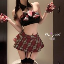 Pure & Seductive Lingerie Set – Sexy QQNY Style JK Uniform Skirt, High-End Tempting Outfit for Women