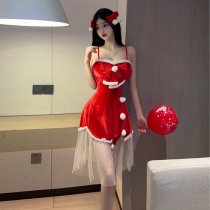 Pure & Tempting Lingerie Set - Christmas Winter Erotic Sleepwear & Naughty Costume Dress for Women
