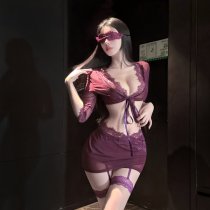 QingShe Lace Nursing Lingerie Set – Pure & Tempting Bondage-Inspired Sensual Underwear for Women