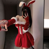QQNY Christmas Sexy Bunny Girl Dress Costume Set - Pure & Tempting Role Play Lingerie Outfit