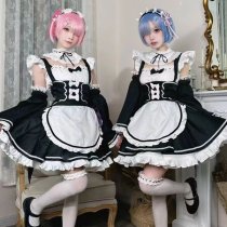 Ram & Rem Cosplay Costume Set - Re:Zero Zero to Hero Maid Outfit, Lolita Style Anime Cosplay Dress for Women