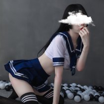 Sailor Uniform Lingerie Set - Cute Student Costume for Role Play, Cosplay & Stage Performance