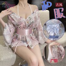 Seductive Kimono-Style Lingerie Set - No-Remove Tease Outfit for Date Night & Bedroom Passion