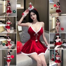 Sexy Christmas Costume Lingerie Set - Holiday Role Play Dress & Seductive Outfit for Festive Nights