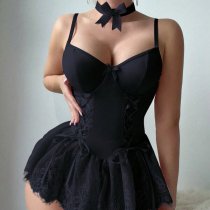 Sexy Lace Bodysuit for Women – European-Style Shapewear Lingerie, Alluring & Comfortable