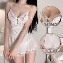 Sexy Lace Sheer Sleep Dress for Women – Sweet & Alluring Matching Loungewear Set