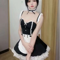Sexy Maid Costume with Underwire Push-Up Bra - Flirty French Maid Outfit for Women, Lingerie Sleepwear Set