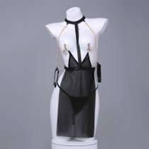 Sexy Sheer Lingerie Set - Transparent Seductive Women's Erotic Costume for Role Play & Intimate Nights