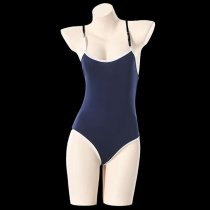 Sexy Sheer Milk Silk Bodysuit - Tight-Fit Transparent Deadstock One-Piece Swimwear for Women