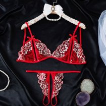 Sexy Summer Lace Sleepwear Set - Sheer Romantic Lingerie Outfit for Women