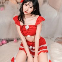 Sexy New Year Lingerie Set - Christmas Pure Temptation Costume Sleepwear, No-Remove Bedroom Outfit for Winter