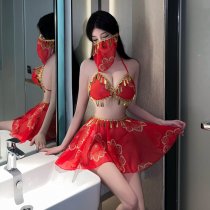 Shimeisha Chinese New Year Red Lingerie Set – Exotic Dance-Inspired Guochao Wu Meiniang Couple Outfit