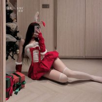 ShuoYao Sexy Christmas Lingerie Dress – Cute Bunny Girl Party Dress for New Year Eve & Holiday Parties