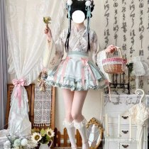Sweet Lolita Maid Dress Set - Botanical Herbal Apothecary Cosplay Outfit for Women