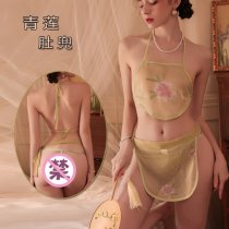Vintage Chinese-Style Busty-Look Belly Dance Bodice Set - Sexy No-Remove Lingerie for Women
