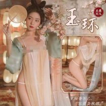 Wangchunshan Plus Size Hanfu Sleep Set – Vintage-Inspired Sheer Silk-Look Sleep Dress & Ancient Chinese Bodice Outfit