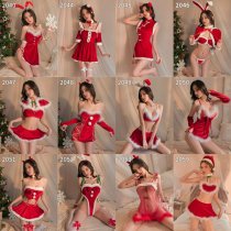 Women's Sexy Christmas Lingerie Set - Halloween Sleep Dress, Role Play Costume & Nightclub Outfit for New Year