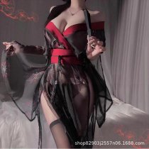 Zhi Zhi Mei Vintage Lace Sleep Set – Sheer Romantic Mesh Nightwear for Women, Sexy Lightweight Pajama Set