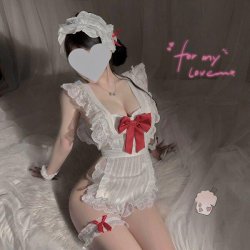 Sexy Maid Costume Set for Women – Lace Trim Apron Outfit, Flirty Chef & Housemaid Cosplay Dress with Ruffled Hem