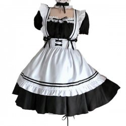 Japanese Maid Dress Cosplay Outfit - Cute Anime Lolita Student Dress for Women, Plus Size Kawaii Fashion