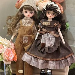 BJD Doll 6-Part Outfit Set for 30cm Dolls - Princess Dress-Up Clothes Kit for Girls & Collectors