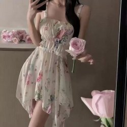 French-Inspired Lace Sleep Dress - Vintage Floral Slip Dress for Women, Sexy & Flirty Lingerie Set