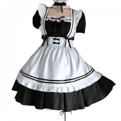Japanese Maid Dress Cosplay Outfit - Cute Anime Lolita Student Dress for Women, Plus Size Kawaii Fashion