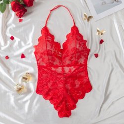 Lace Sheer Bodysuit for Women - Sexy Full-Lace Erotic Lingerie, European & US Style Intimate Wear