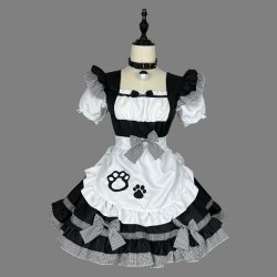 Maid Costume Cosplay Dress - Cute Anime Cat Girl Lolita Outfit for Women